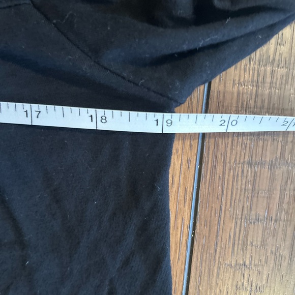 Black Peasant/Boho Blouse with White Embroidered Trim Size S - Picture 5 of 5